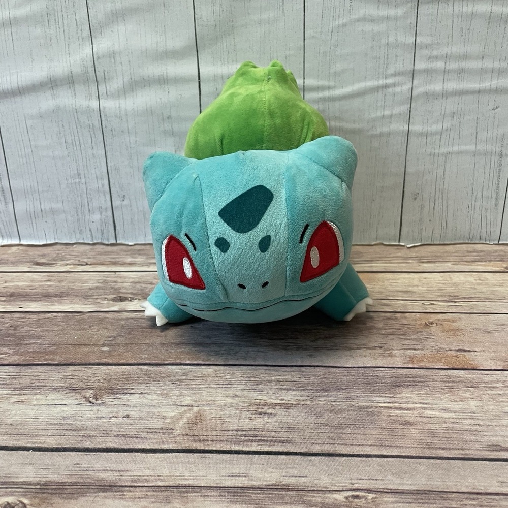2021 Pokemon Bulbasaur Plush Toy Jazwares Small 8-10 Inches Cut Tag Stuffy - Picture 5 of 7